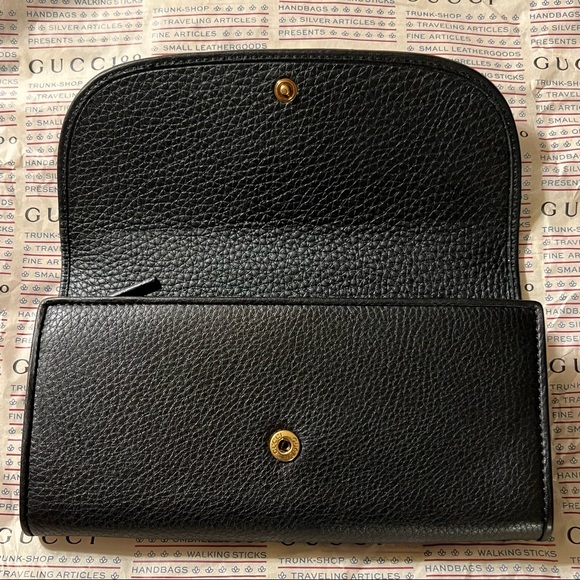 NEW Authentic RARE Gucci Marmont Large/Long Continental Leather Wallet - Picture 5 of 16